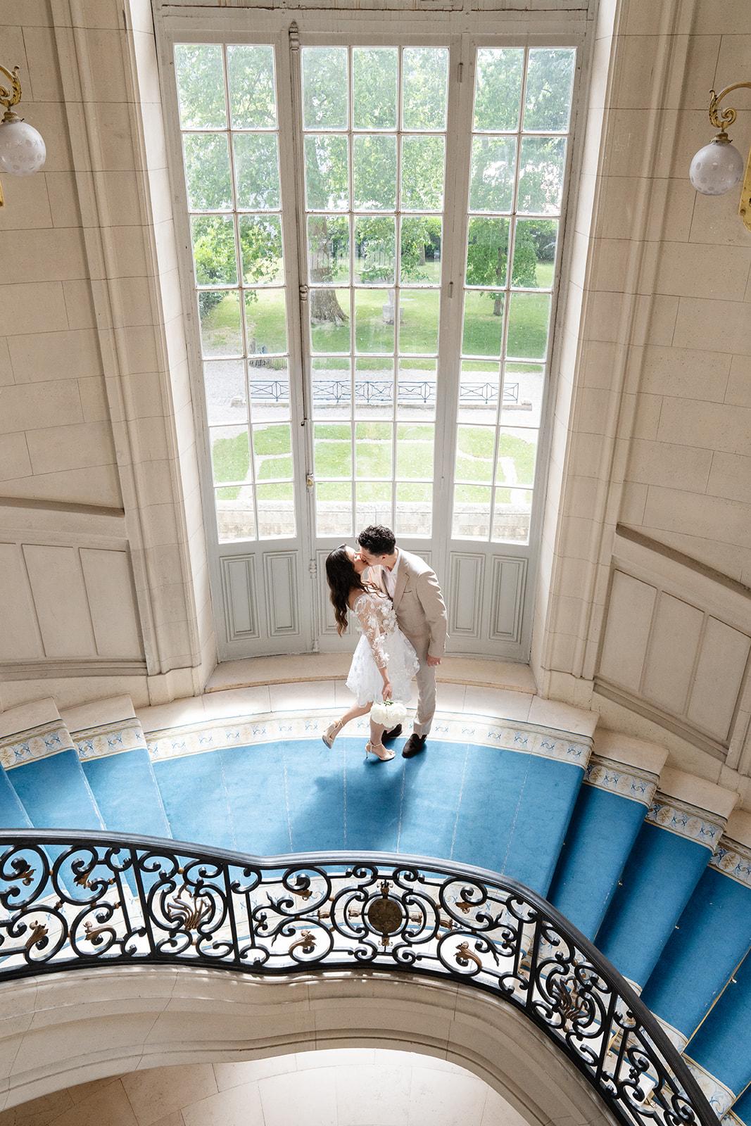 civil wedding in Versailles Town Hall